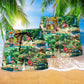 Flamingo Aloha Hi Life Summer Art – Beach Short