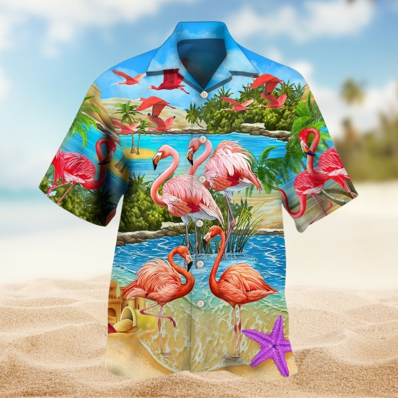 Flamingo Tropical Love Summer Limited Edition – Hawaiian Shirt