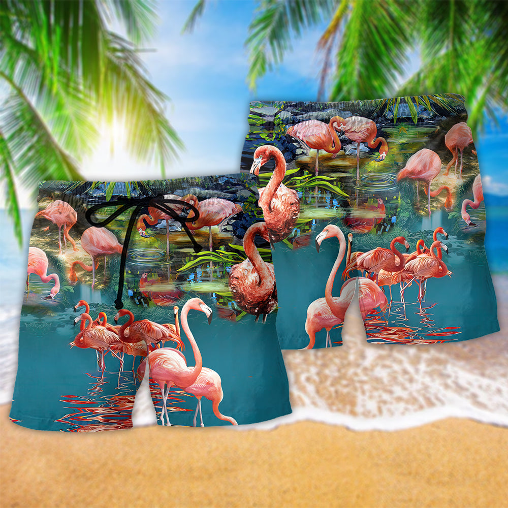 Flamazing Flamingo Cute Style – Beach Short