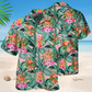 Flamingo Tropical Leaf Style – Hawaiian Shirt