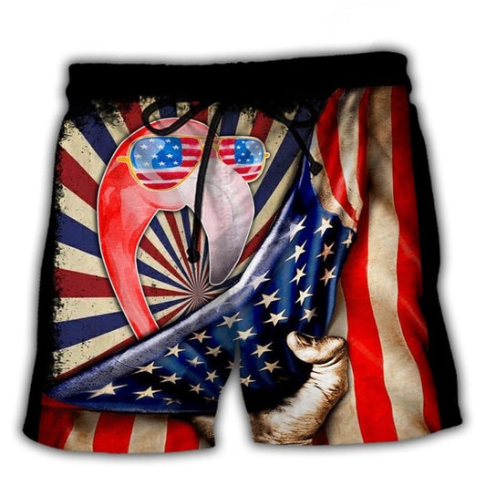 Flamingo USA Independence Day Celebration - Beach Short