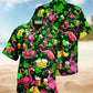 Flamingos Drink Beer Saint Patricks Pattern Edition – Hawaiian Shirt