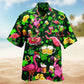 Flamingos Drink Beer Saint Patricks Pattern Edition – Hawaiian Shirt
