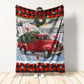 Cardinal Tartan Red Truck Snowy Day Flannel Blanket For Relaxing At Home And Travel