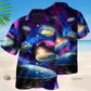 Flat Earth Galaxy Style – Hawaiian Shirt