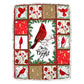 Cardinal Merry And Bright Christmas Vibes 50 x 60 Inch Flannel Blanket For Bed Sofa And Reading Nook Decor