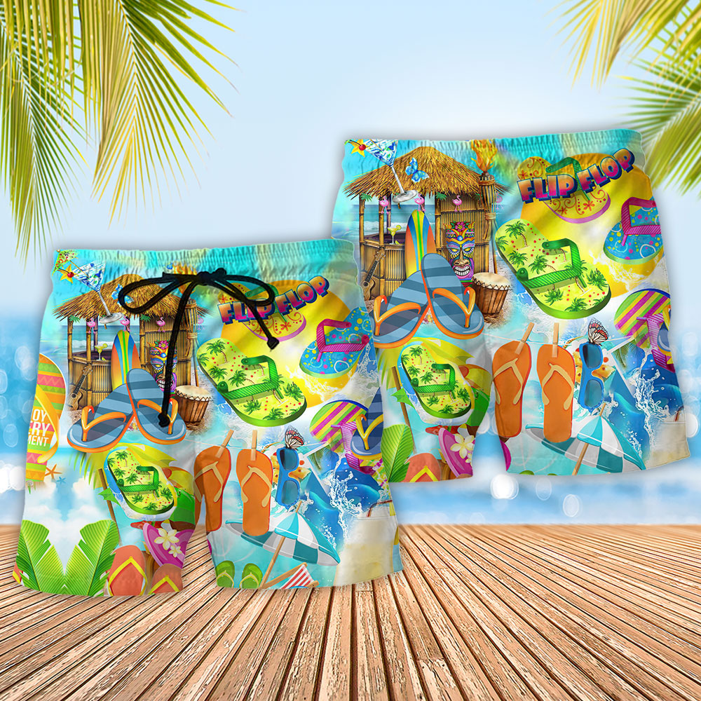 Flip Flops Favorite Summer Shoes Art – Beach Short