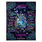 Floral I Love You With All My Heart Mother 50 x 60 Inch Flannel Blanket For Cozy Bedroom And Sofa Decor