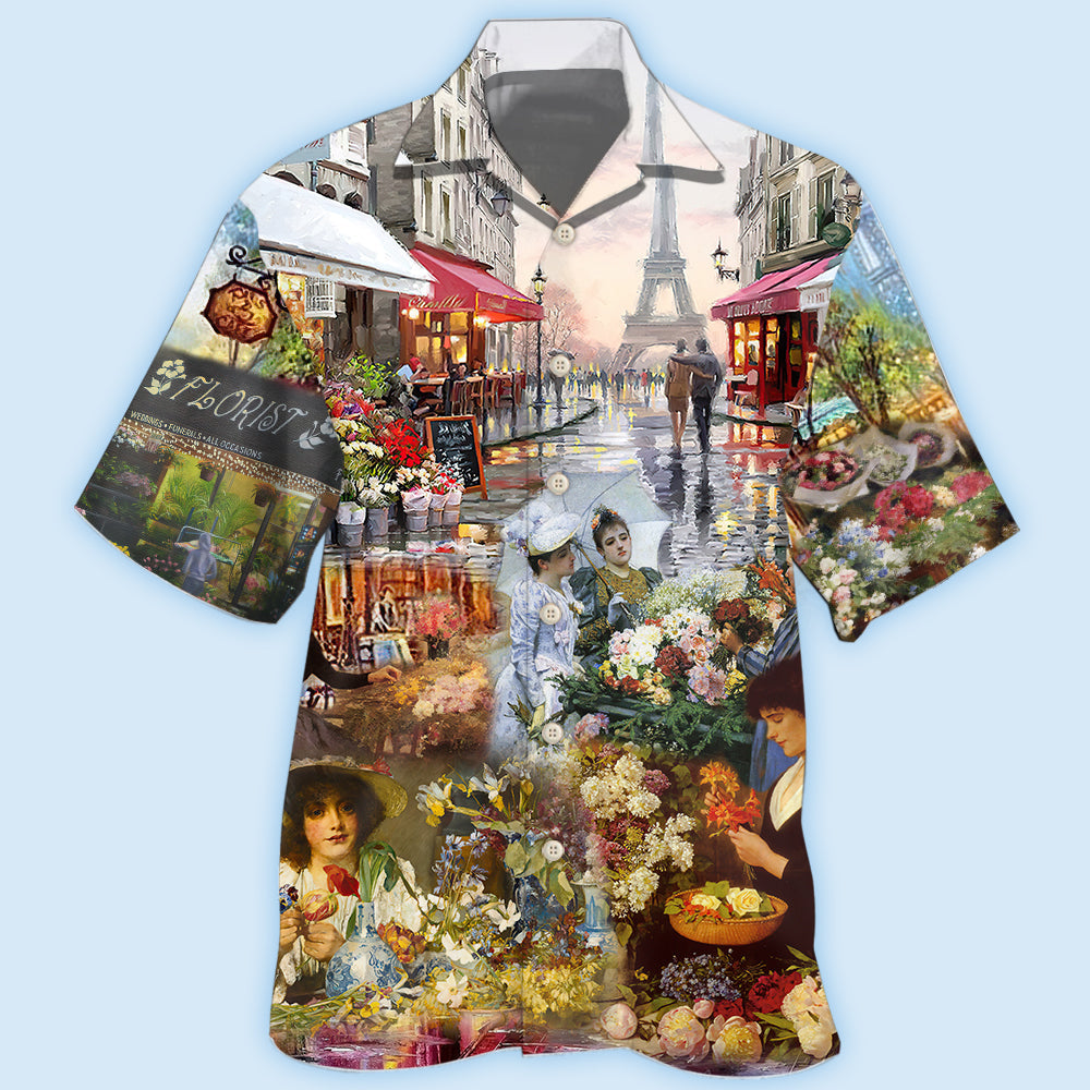 Florist Paris Floral Style – Hawaiian Shirt