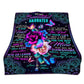 Flower Butterfly To My Beautiful Daughter 50 x 60 Inch Flannel Blanket For Cozy Bedroom And Sofa Decor