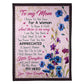 Flower Endless Family Love 50 x 60 Inch Flannel Blanket For Cozy Bedroom And Sofa Decor