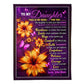 Flower My Wish For You Mom To Daughter 50 x 60 Inch Flannel Blanket For Cozy Bedroom And Sofa Decor