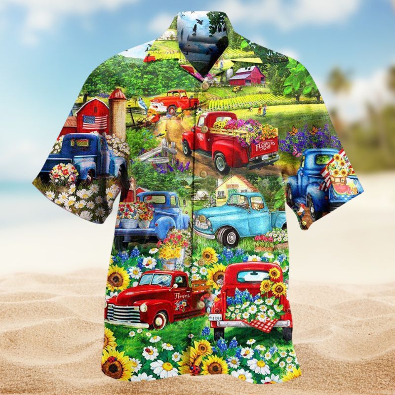 Flower Pickup Truck Edition – Hawaiian Shirt