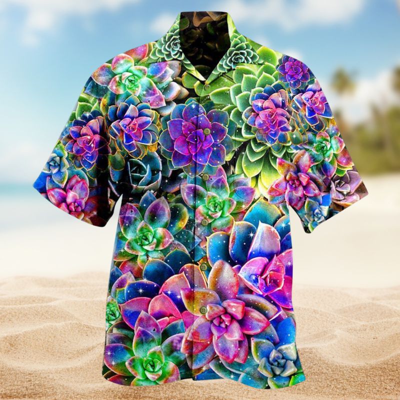 Flowers Succulents Planttastic Edition – Hawaiian Shirt