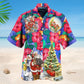 Flowers Tropical Santa Claus – Hawaiian Shirt