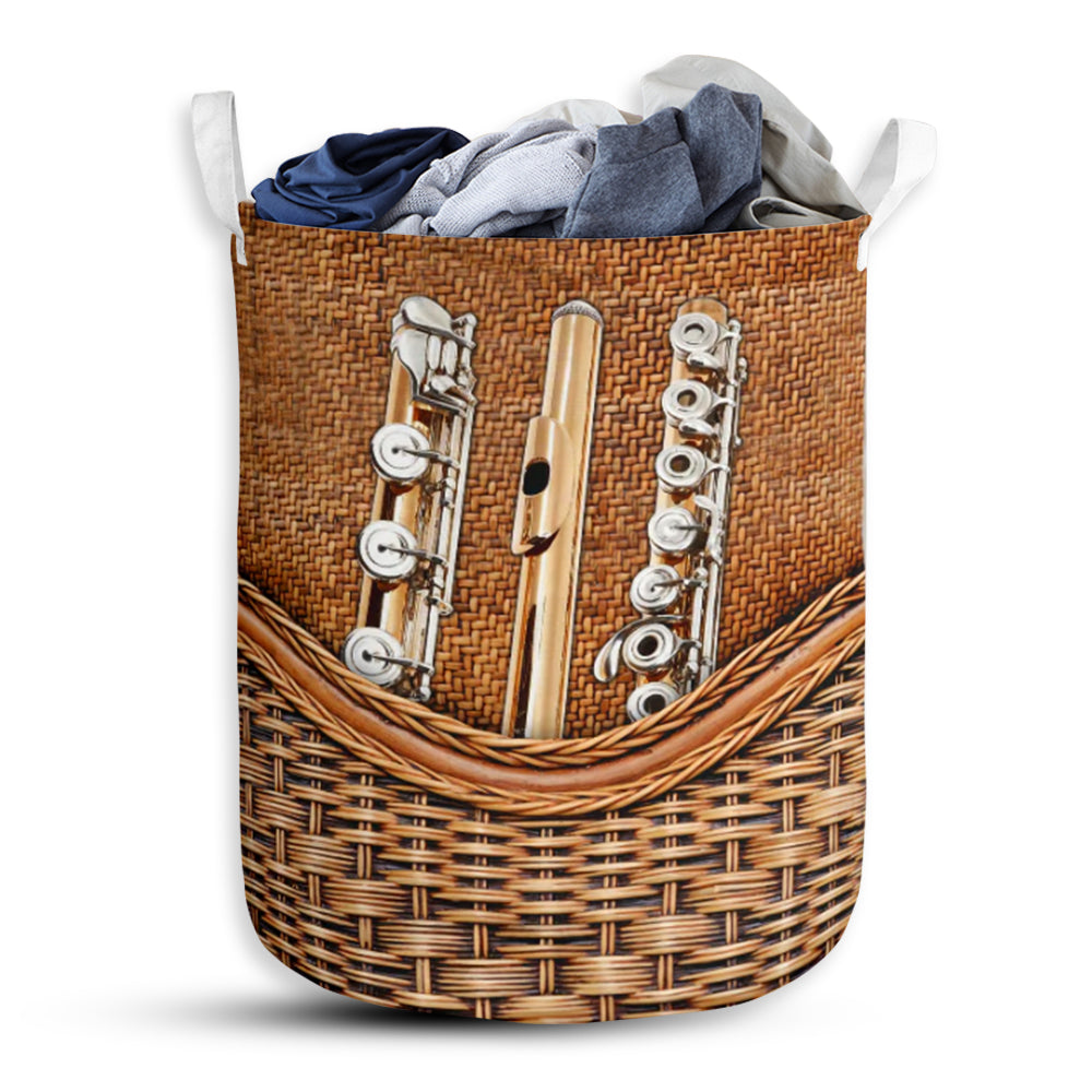Flute Rattan Teaxture - Laundry Basket - Owls Matrix LTD