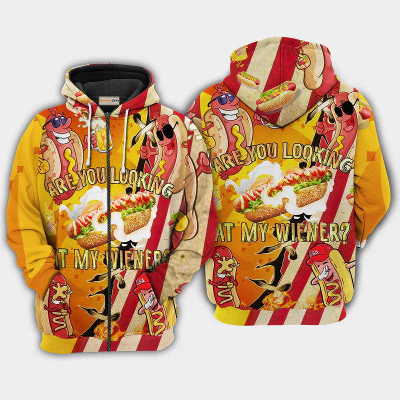 Food Are You Looking Funny Quote – 3D Hoodie