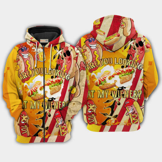 Food Are You Looking Funny Quote – 3D Hoodie
