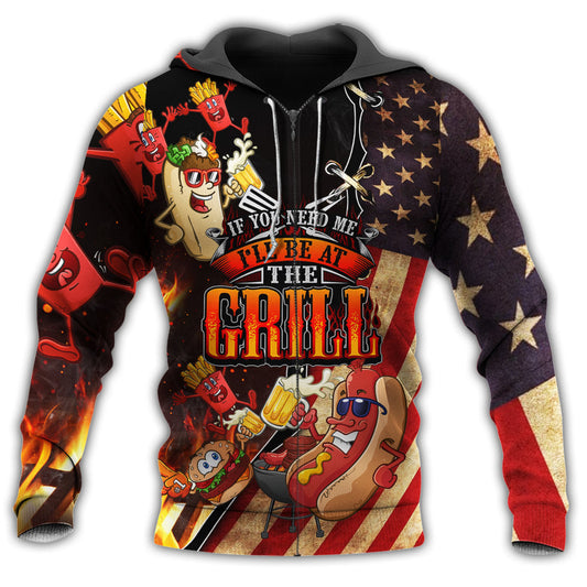 Barbecue Grill Life Colorful - 3D Hoodie