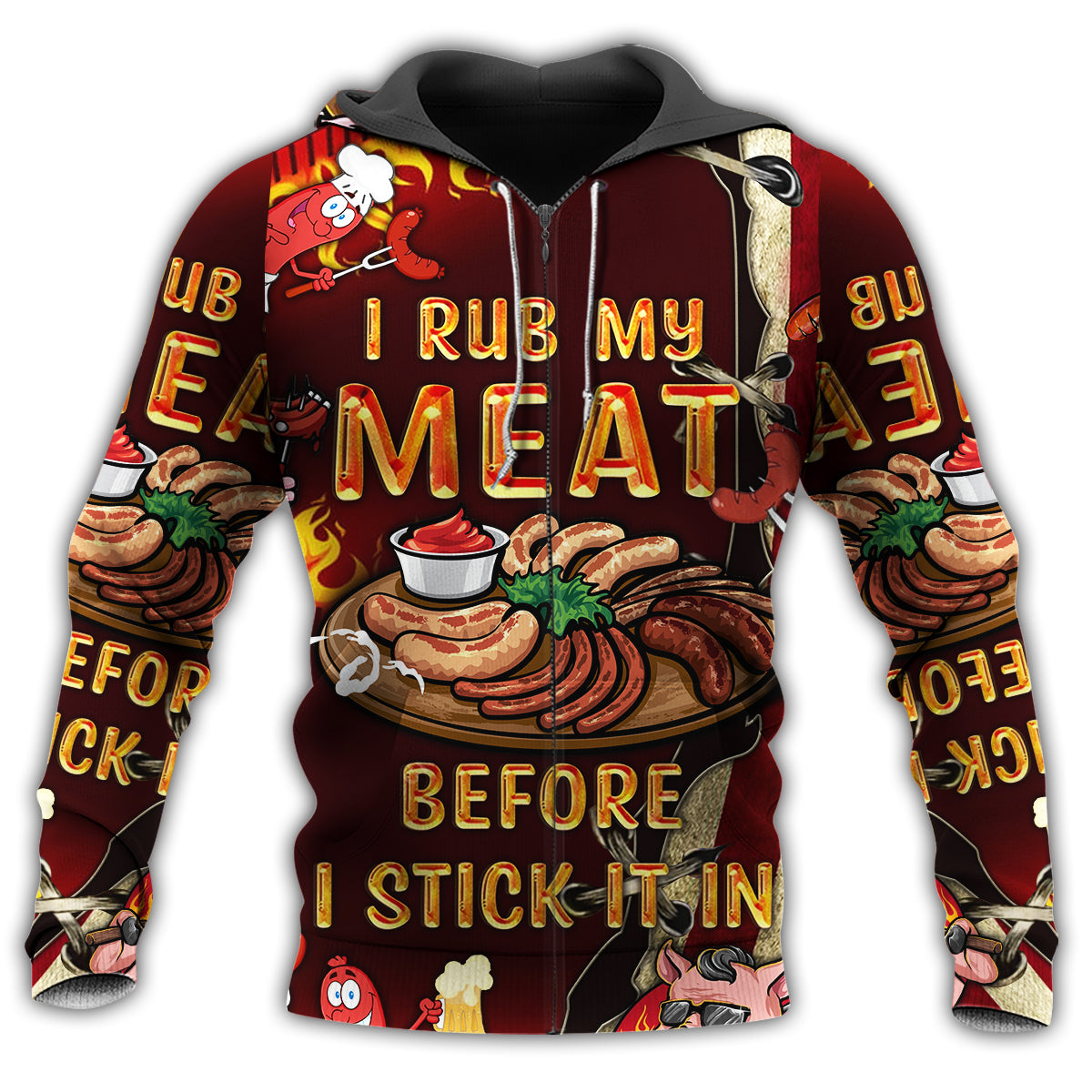 Food Lover Grill Season Fun Style - 3D Hoodie