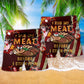 Funny Meat Lover Christmas Art – Beach Short