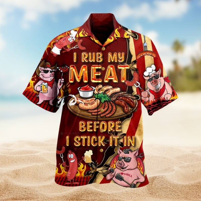 Food I Rub My Meat Limited Edition – Hawaiian Shirt