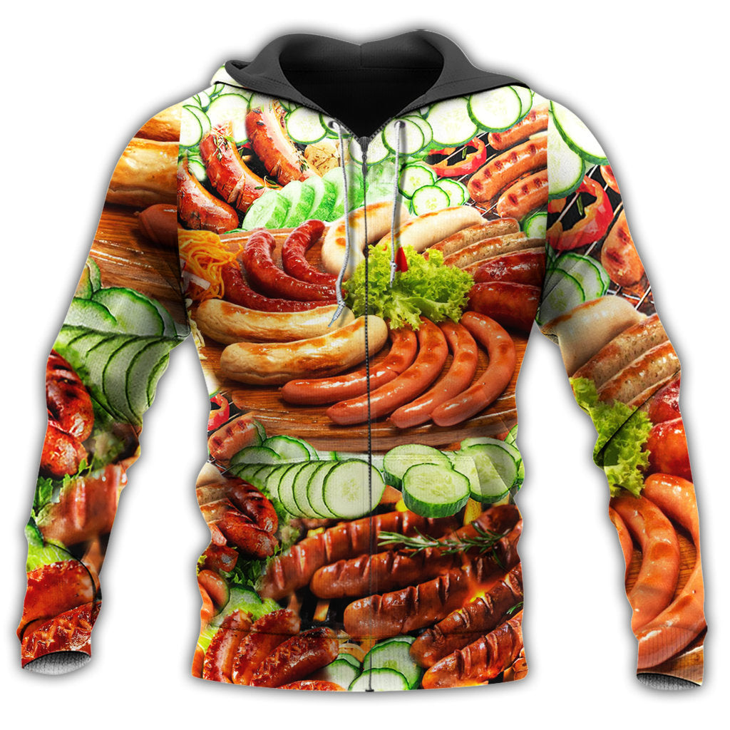 Life Is Better With Hot Dogs And Salad - 3D Hoodie