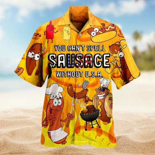 Food You Can’t Spell Sausage Without USA Limited Edition – Hawaiian Shirt