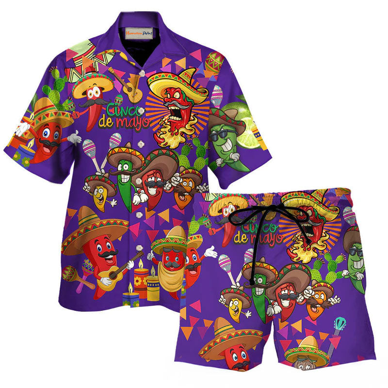 Food Feeling Chili Hot Purple – Hawaiian Shirt