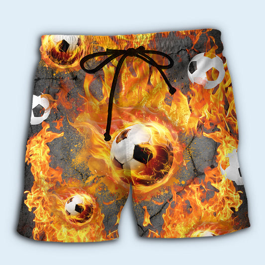 Football Fire Cool Sport Style – Beach Short
