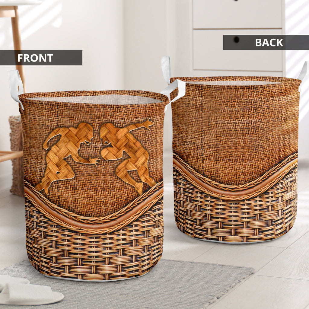 Football Rattan Teaxture - Laundry Basket - Owls Matrix LTD