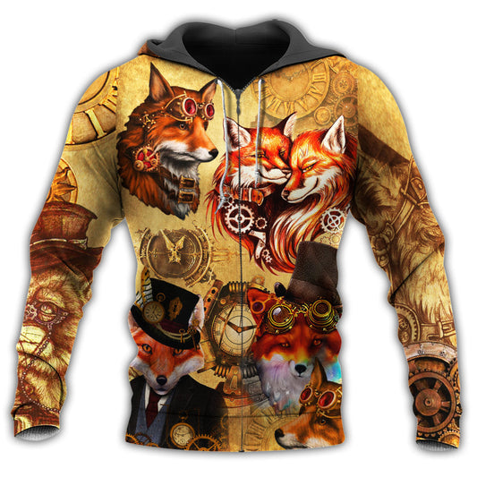 Mystic Fox Dark Yellow Style - 3D Hoodie