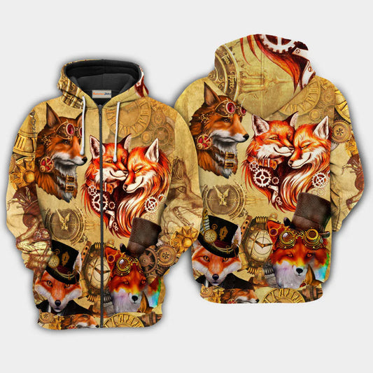 Fox Old Magic Fantasy Art – 3D Hoodie