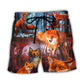 Fox Beautiful Red Forest Scene – Beach Short