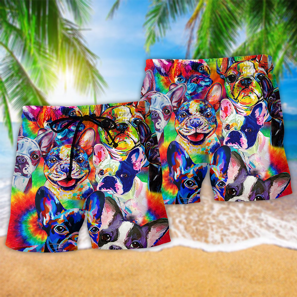 French Bulldog Loyalty Quote Art – Beach Short