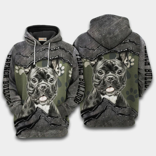 French Bulldog My Friend Art – 3D Hoodie