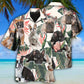 French Bulldog Tropical Leaf Pattern – Hawaiian Shirt