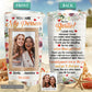 Bestie Floral Friends Custom Photo 20 Oz Tumbler For Coffee Travel And Daily Use