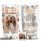 Bestie Floral Friends Custom Photo 20 Oz Tumbler For Coffee Travel And Daily Use