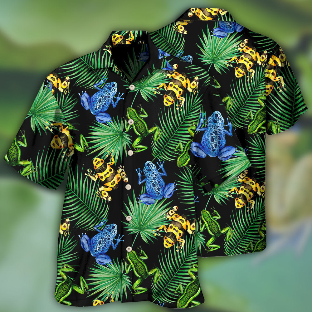 Frog Tropical Leaf Pattern – Hawaiian Shirt