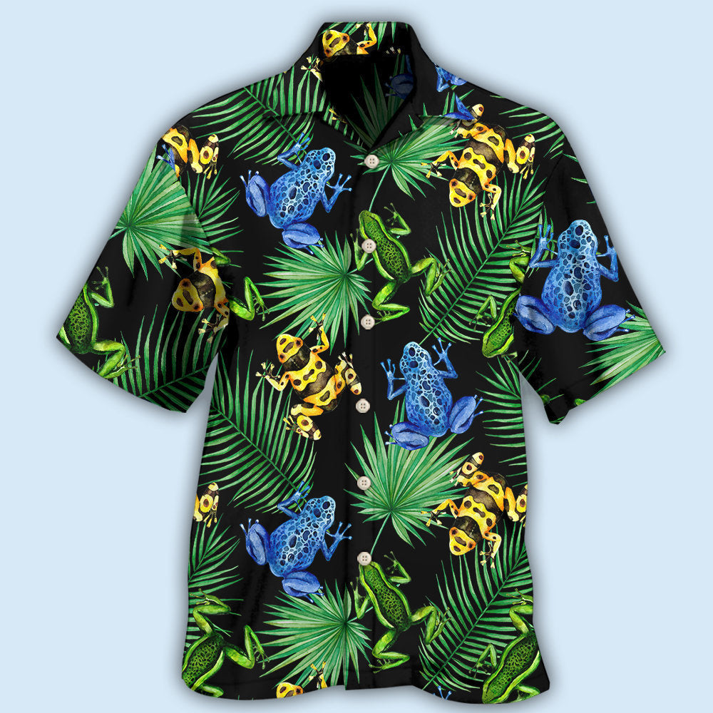 Frog Tropical Leaf Pattern – Hawaiian Shirt