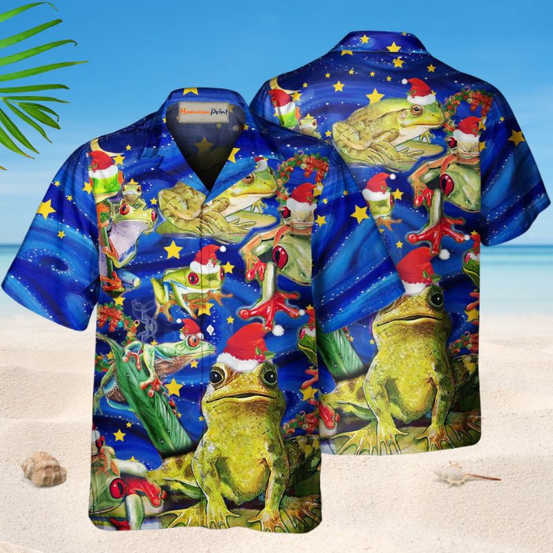 Frog Lover Christmas – Hawaiian Shirt