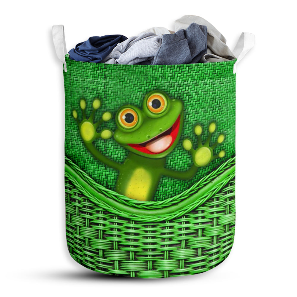 Frog Rattan Teaxture Style - Laundry Basket - Owls Matrix LTD