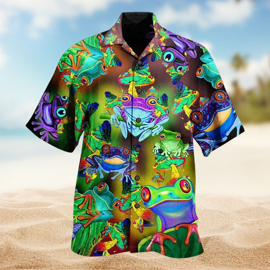 Frogs And Mushrooms Love Life Limited Edition – Hawaiian Shirt