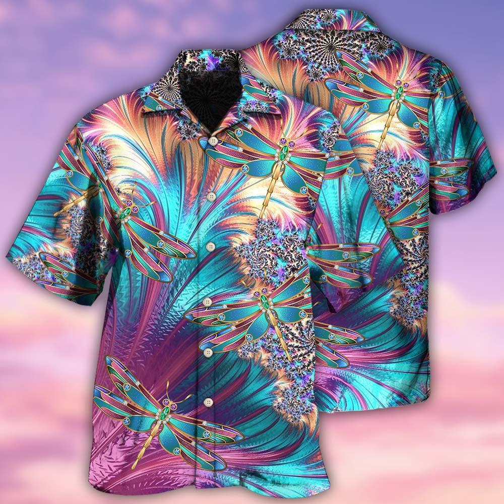Dragonfly Summer Vibes Nature Style - Hawaiian Shirt
