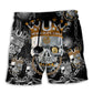 Skull Wrestling Chain Design – Beach Short