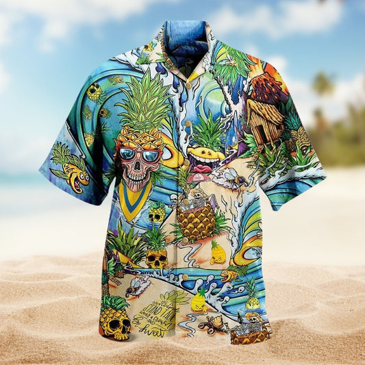 Fruit Amazing Skull Pineapple Limited Edition – Hawaiian Shirt