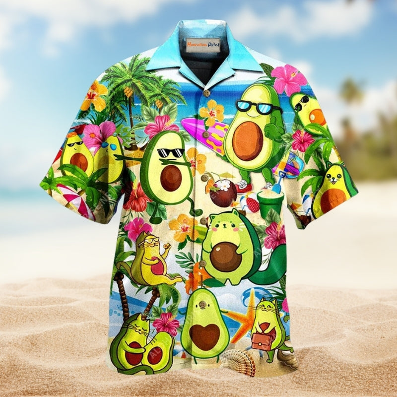 Fruit Avocado Chilling By The Beach Limited Edition – Hawaiian Shirt