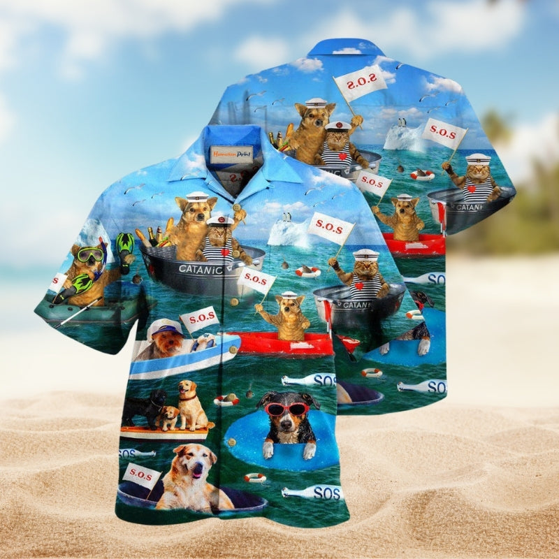 Funny Dogs And Cats Team Edition – Hawaiian Shirt