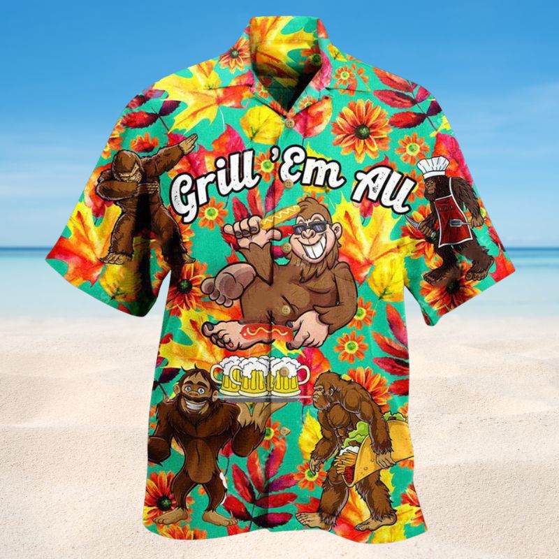 Funny Grill Them All Barbecue Edition – Hawaiian Shirt